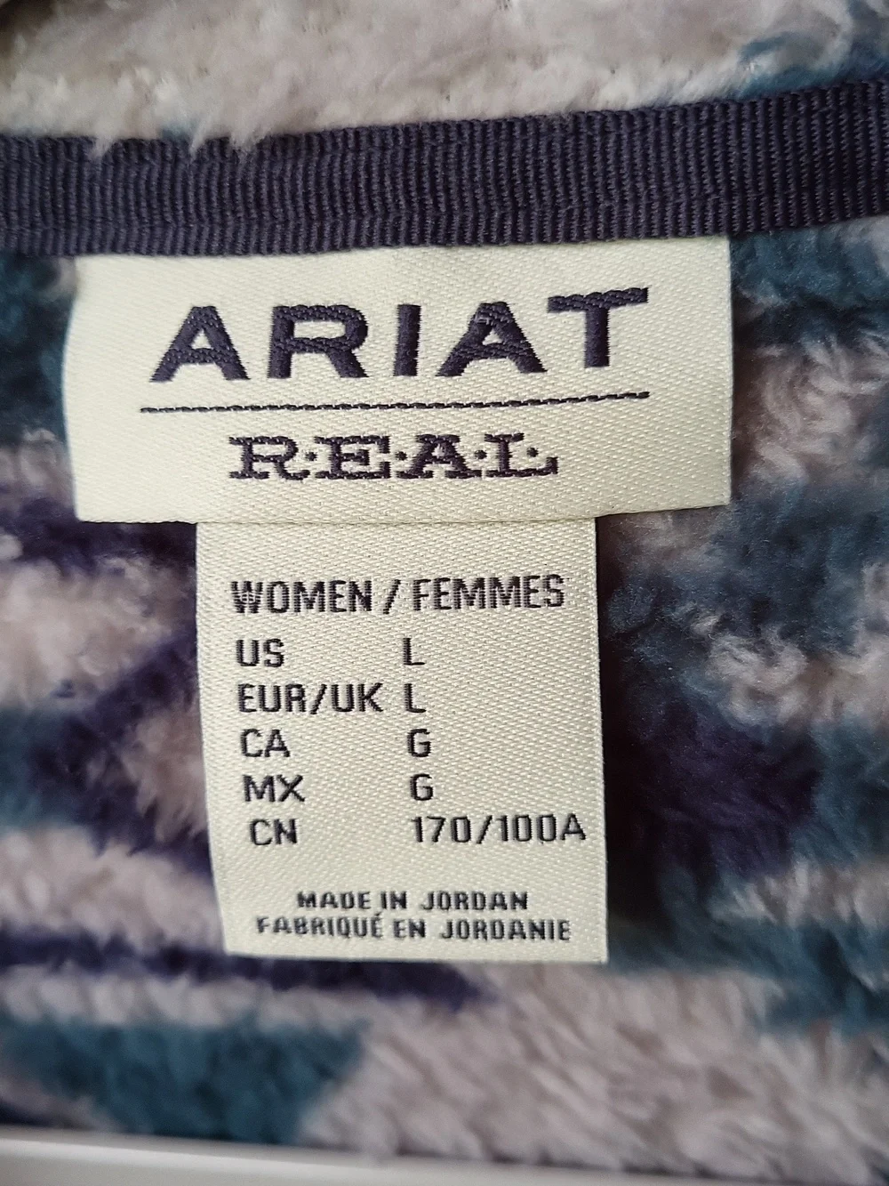 NWT Women’s Ariat R.E.A.L. Berber Pullover Sweatshirt - Picture 6 of 12